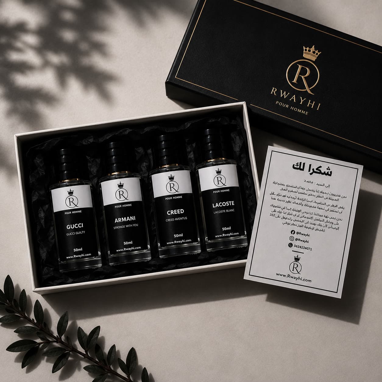 Pack 4 — 4 parfums × 50 ml